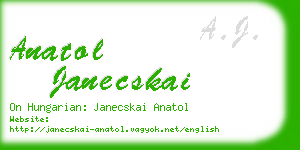 anatol janecskai business card